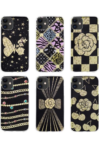Apple Uyumlu iPhone 11 Kılıf Desenli Sert Zore Elnov Kapak