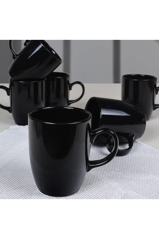 Bulut Kupa, Siyah, 9 Cm, 6 Adet Genel