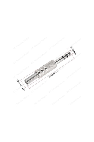 Lehimlenebilir Metal 6.35 Mm Erkek Çivi Jack