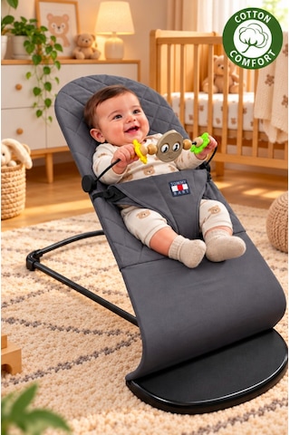 Tommybaby - Millenium Cotton Bebekler Için Üç Kademeli Kolay Taşınabilir Sallanan Oyuncaklı Ana Kucağı