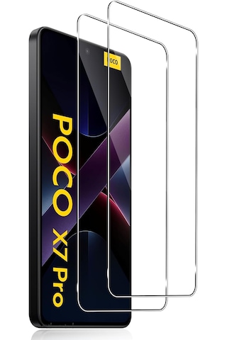 Xiaomi Poco X7 Pro Uyumlu Ekran Koruyucu 9h Temperli Cam Şeffaf
