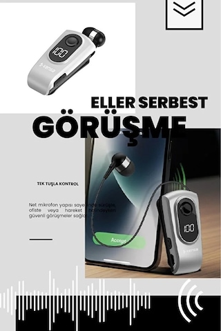 Makaralı Kulaklık Bluetooth 5.4 18 Saat Konuşma Dijital Ekran Titreşimli Yüksek Kalite Ses 01