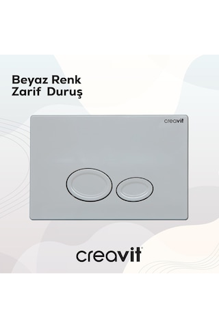 Creavit Drop Beyaz Kumanda Paneli  GP2001.00 Beyaz