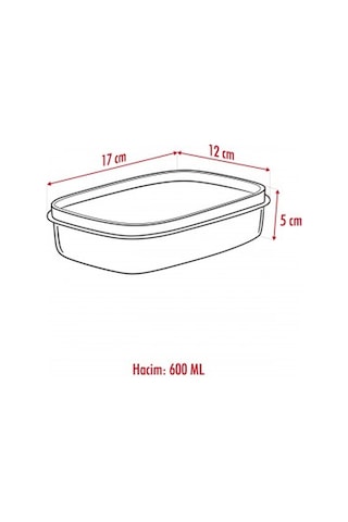 6 Adet Saklama Kabı & Kahvaltılık 600 Ml Diğer