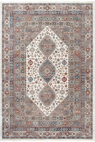 Hoom Rugs Otantik 2602 Renkli Vintage Desenli Salon Halısı Çok Renkli