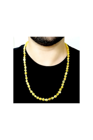 Sertifikalı Ukrayna Damla Kehribar Kolye N11.37222 Gümüş