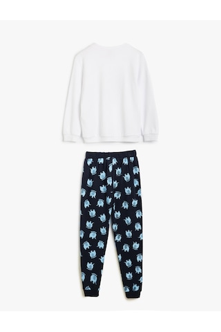 Koton Fil Baskılı Pamuklu Uzun Kollu Bebek Pijama Takımı Ekru 5wmb10186tk Ekru
