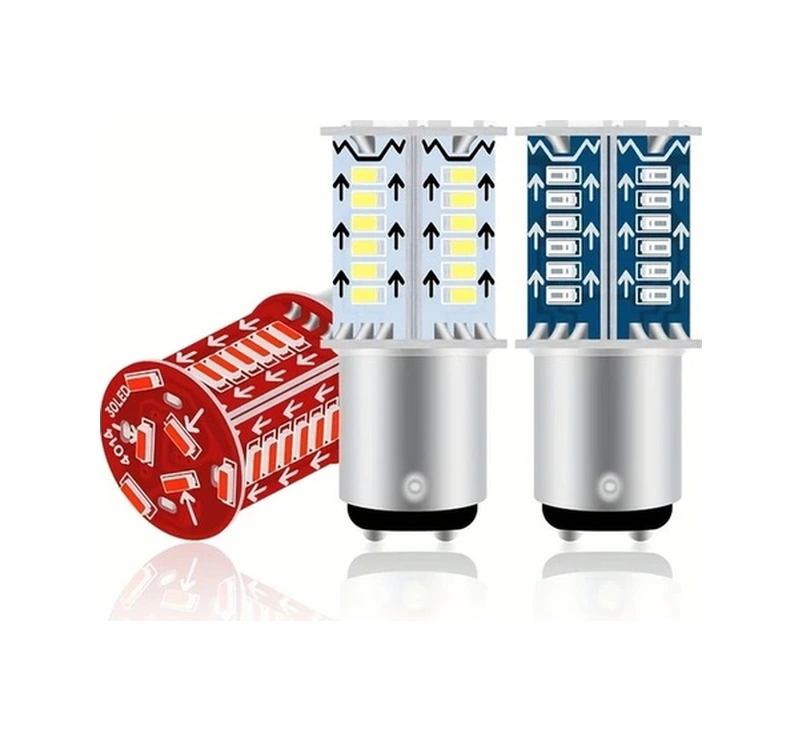 Trendooze Turcoshop11 2 Adet 1157 Kırmızı 30 Led Şelale Efektli Araç Işıkları