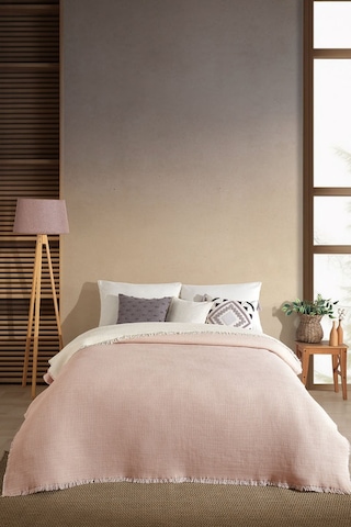 Elart Rubby Müslin Pike Çift Kişilik 210x230 Cm Pembe Pembe