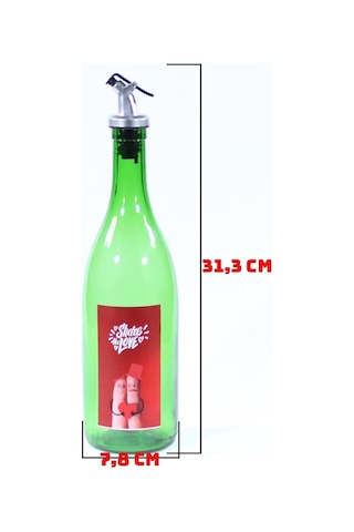 Sevgililer Günü Konseptli Sosluk Yeşil 750 Ml Akıtıcılı Share The Love Yeşil