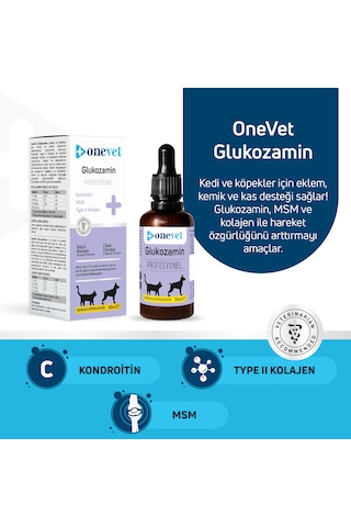 Onevet Kedi Ve Köpekler İçin Glukozamin Damla 50 Ml