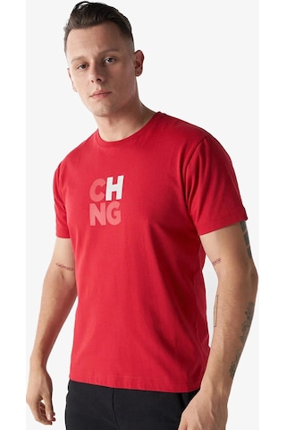 Hummel Hmlchange Erkek Kırmızı T-shirt 911790-3658 Kırmızı