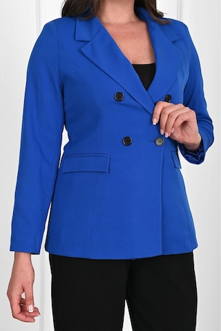 Kadın Astarlı Büyük Beden Blazer Ceket 0101-1 001