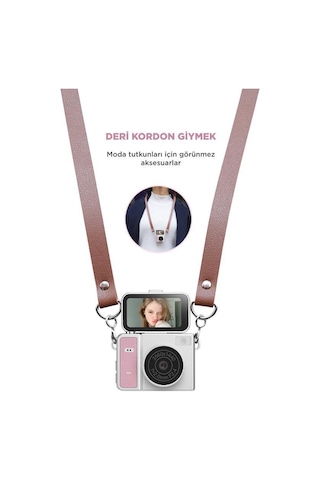 Torima CMR46 2K Flip Ekranlı Mini Dijital Video Kamera Pembe