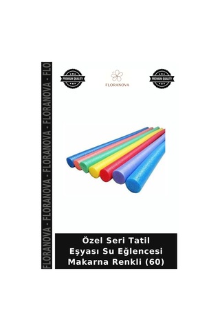 Özel Seri Tatil Eşyası Su Eğlencesi Makarna Renkli 60