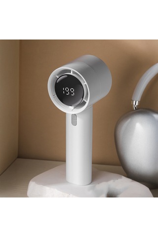 Zore Dd5024 Dijital Led Göstergeli Portatif Soğutucu El Fanı - Beyaz