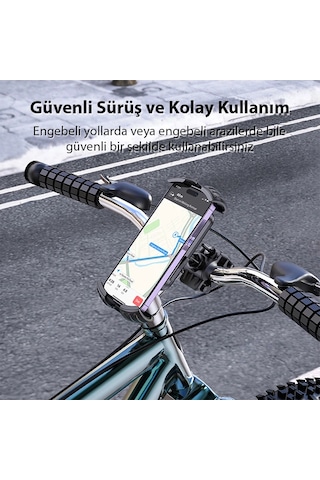 Ally Borofone Bh105 Crown Gidon Bağlantılı Bisiklet Ve Motosiklet Telefon Tutucu- 5775