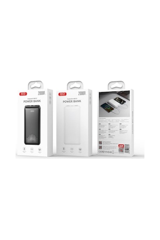 Pb313 20000 Mah Harici Batarya Usb-c Girişli 2 Usb-a Çıkışlı Powerbank Beyaz