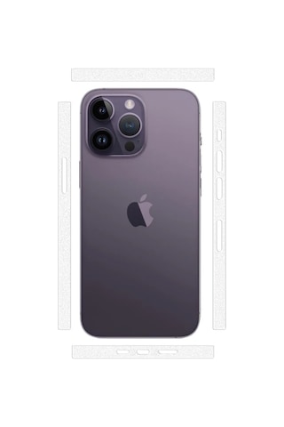 Ally iPhone Uyumlu 14 Pro Hidrojel Hayalet Yan Alt Üst Kaplama Koruyucu Film- 5775