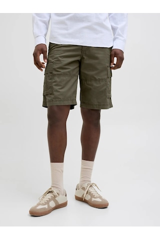 Jack & Jones Jack&jones Jpstcole Mateo Erkek Kargo Şort 12274389 Yeşil