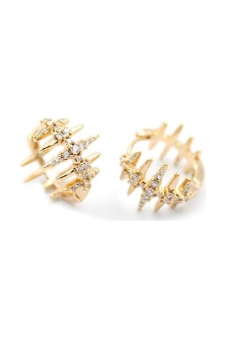 Ok Küpe - Altın Çok Renkli