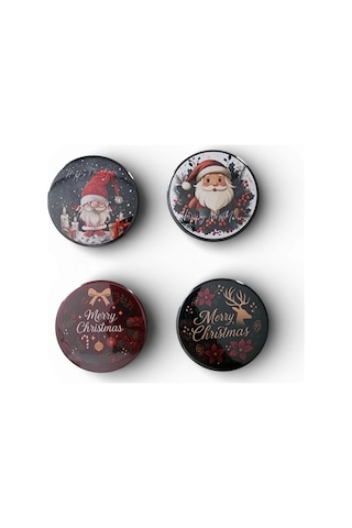 Yılbaşı Buzdolabı Magnet Seti No: 1 4 Adet Magnet