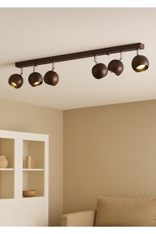 Mylights Modern 6 Lı Gu10 Kahverengi Küre Spot Avize Krom Mafsallı Tasarruflu Led Ampul Os Ram Kahve Siyah Mylights Modern 6 Lı Gu10 Kahverengi Küre Spot Avize Krom Mafsallı Tasarruflu Led Ampul Os Ram Kahve Siyah
