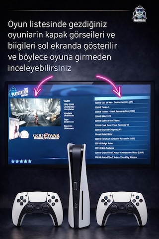 Retro Q10 Game Konsol Retro V4 Pes22,fifa22,gta,nba,tekken 30 Bin Oyun İkinci Kol