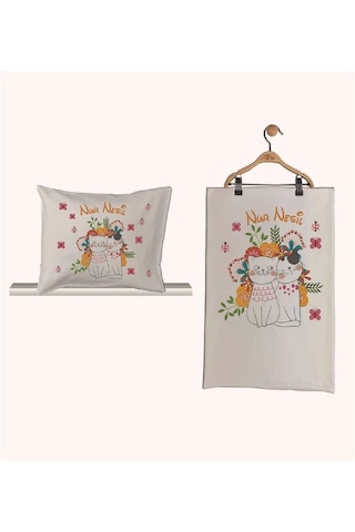 Pia Baby Gl 1948-02 İsme Özel Beşli Tulum Set Krem