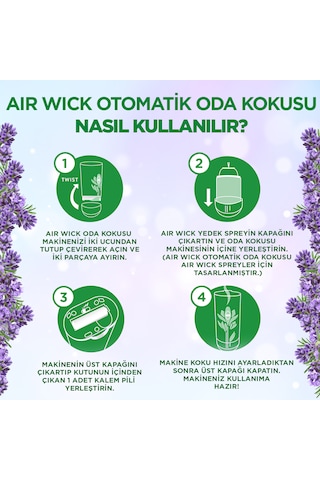 Air Wick Oda Kokusu Freshmatic Makine Yedek Spreyi Lavanta 4 Adet