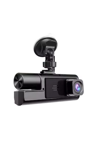 Süper Hd 1296p 3 Kameralı Araç İçi Dash Cam - G-sensör, Geniş Açı