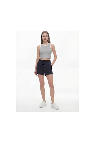 Regular Fit Kadın Şort Antrasit
