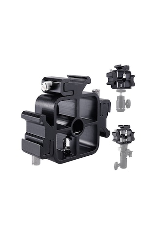 Tripod veya Işık Standı için 3 Flaş Sabitleme Adaptörü