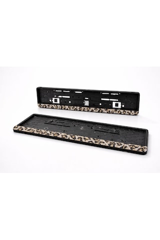 Leopar Desenli Taşlı Plakalık 2 Li Premium Set