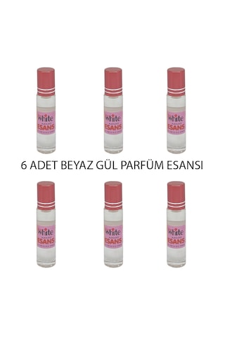 Rose White Beyaz Gül Parfüm Esansı 6 x 10 ML