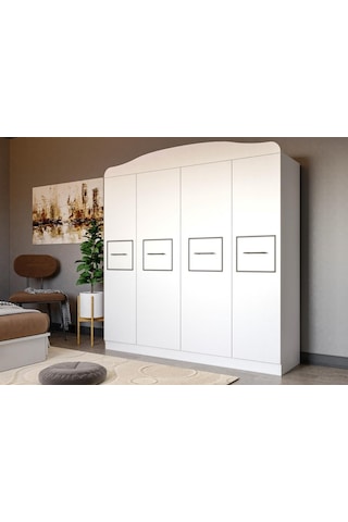 Line 4 Kapaklı 2 Çekmeceli 12 Bölmeli Siyah Çitalı Dolap