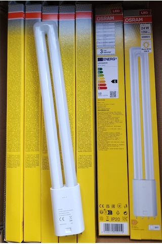 Osram Dulux Led L24 Hf 12w 830 2g11 Duylu 4 Pinli Ampul 10 Adet 20 Adet