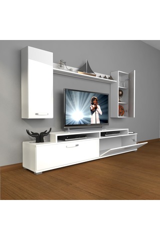 Decoraktiv Ekoflex 7 Slm Tv Ünitesi Tv Sehpası Beyaz