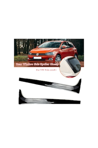 Volkswagen Polo Spoiler Kenar Çıtası Parlak Siyah Mk6 2018 Sonras