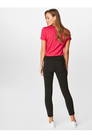 Faik Sönmez Kadın Slim Fit Coton Parça Boya Pantolon B00044 Siyah