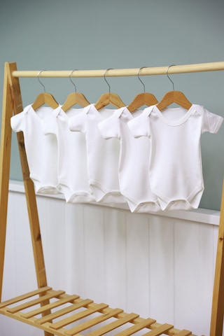 Pamuk 5 Li Beyaz Kısa Kol Body Ekru