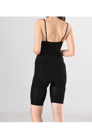 Nacar Store Kadın 1 Beden Küçülten Göğüs Altı Ayar Askılı Siyah Dikişsiz Korse