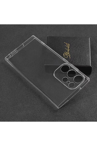 Galaxy S23 Ultra Uyumlu Zore Süper Silikon Kılıf-renksiz Renksiz
