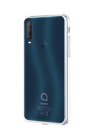 Alcatel 1S 2020 Kılıf Süper Silikon Arka Korumanano Glass Renksiz