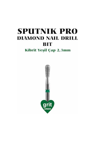 Elmas Kibrit Freze Yeşil Çap 2,3mm