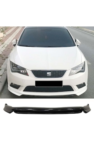 Seat Leon Mk3 Style Ön Ek Karlık Abs Plastik Mat Siyah 2012 2013 2014 2015 2016 Makyajsız Kasa Karlık+bodykit+ek