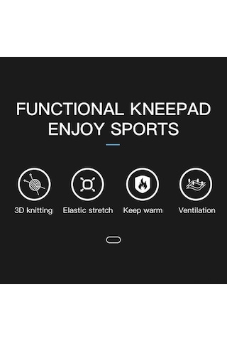 Dancemonkey Esnek Silikon Dizlik - Koşu Bisiklet Spor Konforlu Diz Koruma Gri