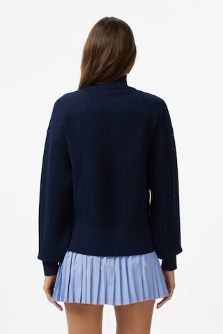Lacoste Relaxed Fit Uzun Kollu Yarım Fermuarlı Kadın Triko Kazak Lacivert Lacivert