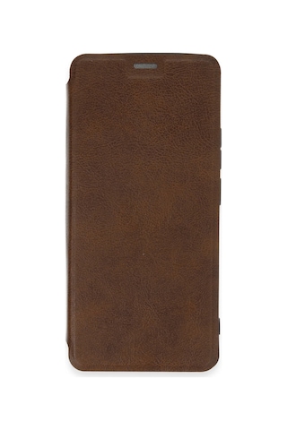 Newface - 684 - Xiaomi Redmi Note 13 4g Kılıf Flip Cover - Csmo-tex - - Taba