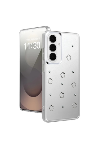 Samsung Uyumlu Galaxy S26 Uyumlu Fiyonk Desenli Kapak - Desen 2 Renkli